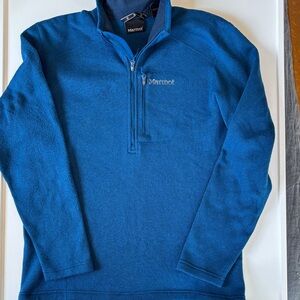 Bundle 2/$30! Marmot Men's Teal-Blue Half-Zip Fleece Pullover M/L